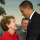 President Barack Obama with former first lady Nancy Reagan in 2009
JIM WATSON/AFP/Getty Images